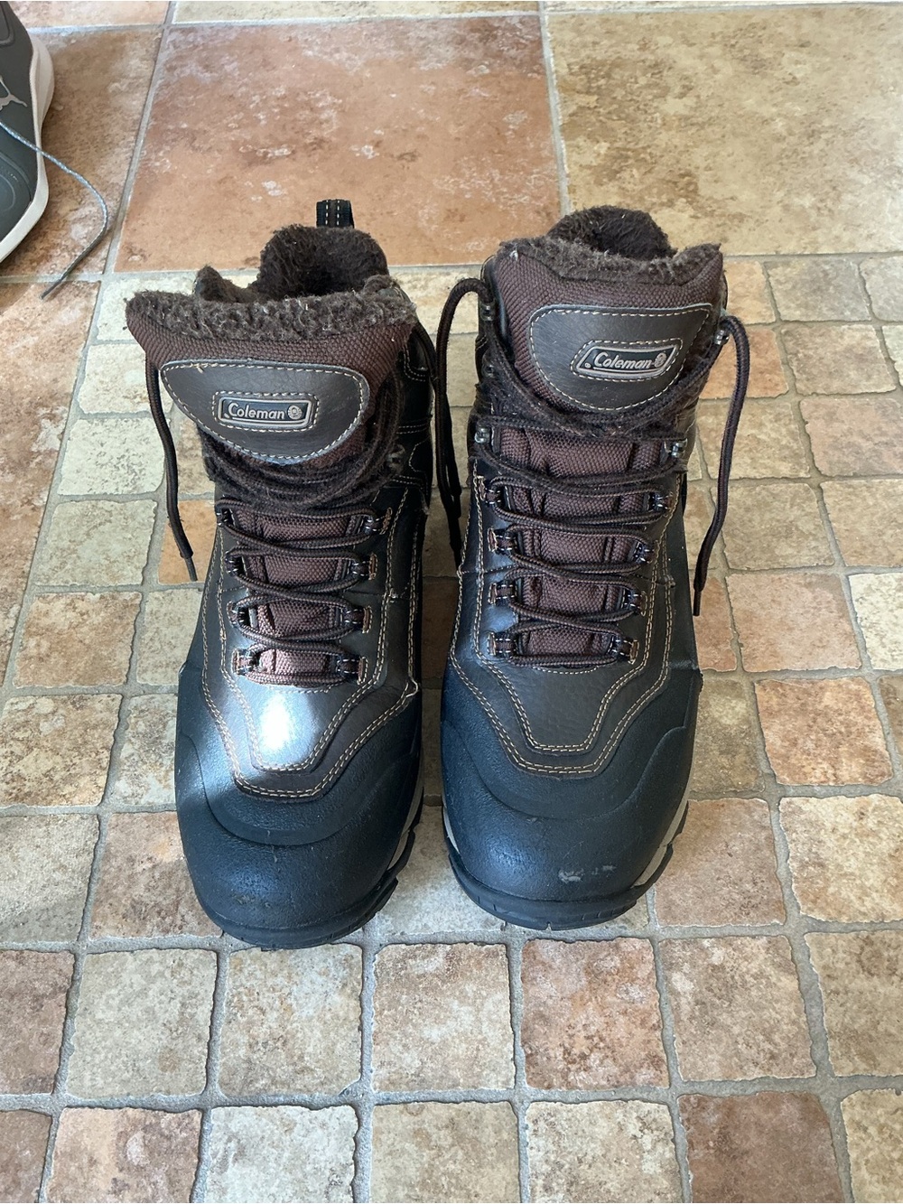 Columbia Brown and Black Men's Insulated Lace-Up Boots